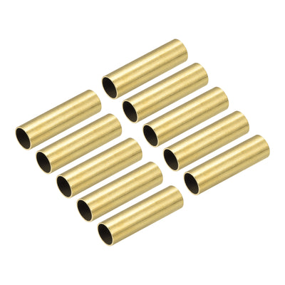 Harfington Uxcell Brass Tube 8.5mm OD 0.5mm Wall Thickness 30mm Length Pipe Tubing for DIY 20 Pcs