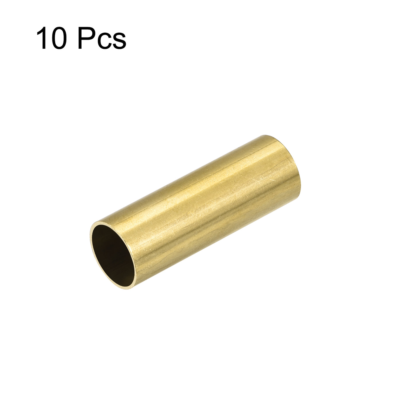 uxcell Uxcell 10Stk. Messingrohr 10,5mm Außendurchm. 0,5mm Wanddicke 30mm lang Rohr für DIY