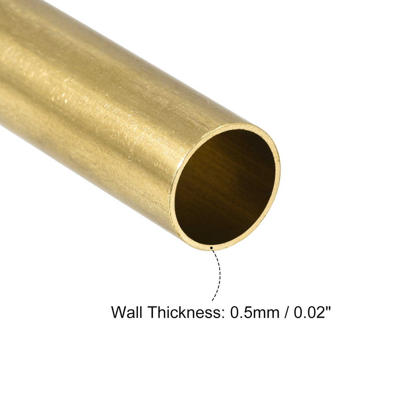 uxcell Uxcell 10Stk. Messingrohr 10,5mm Außendurchm. 0,5mm Wanddicke 30mm lang Rohr für DIY