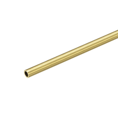 Harfington Uxcell Brass Round Tube 5mm OD 1mm Wall Thickness 200mm Length Pipe Tubing