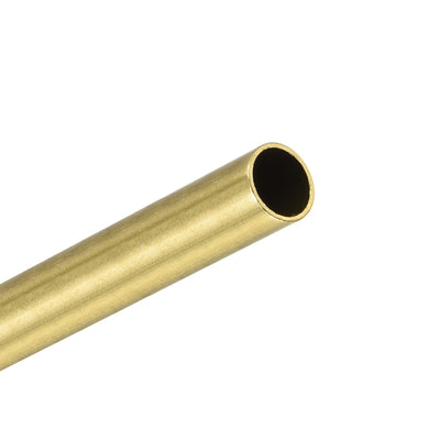 Harfington Uxcell Brass Round Tube 10mm OD 1mm Wall Thickness 200mm Length Pipe Tubing