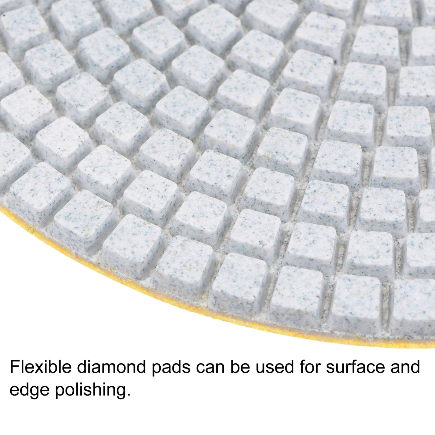 uxcell Uxcell 5-Inch 100 Grits Diamond Polishing Pad Wet/Dry for Stone Concrete Marble 2pcs