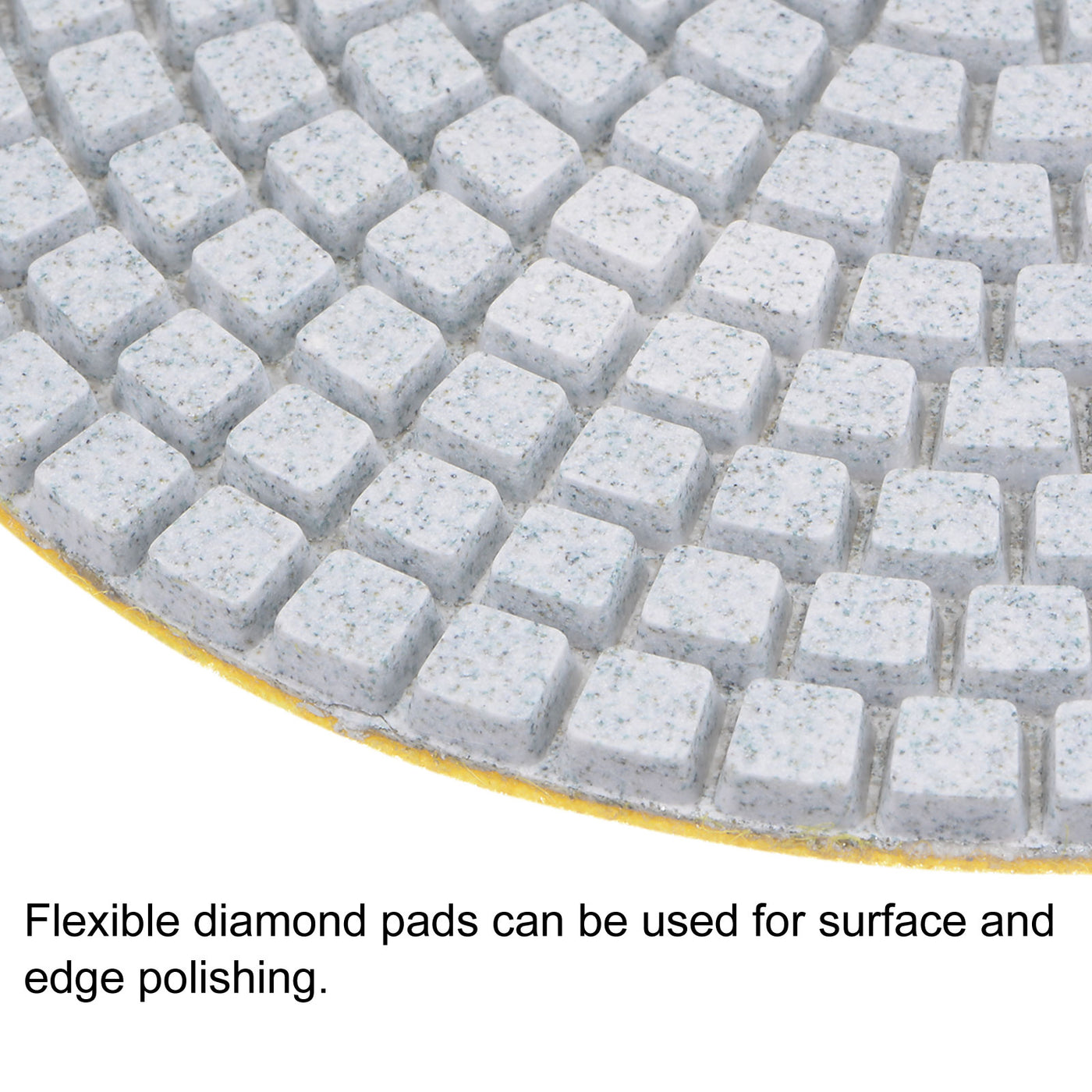 uxcell Uxcell 5-Inch 150 Grits Diamond Polishing Pad Wet/Dry for Stone Concrete Marble 2pcs