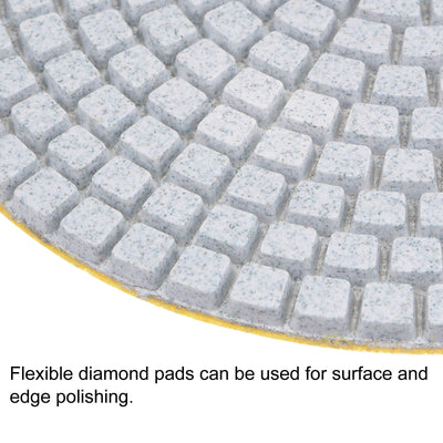 Harfington Uxcell 5-Inch 150 Grits Diamond Polishing Pad Wet/Dry for Stone Concrete Marble 2pcs