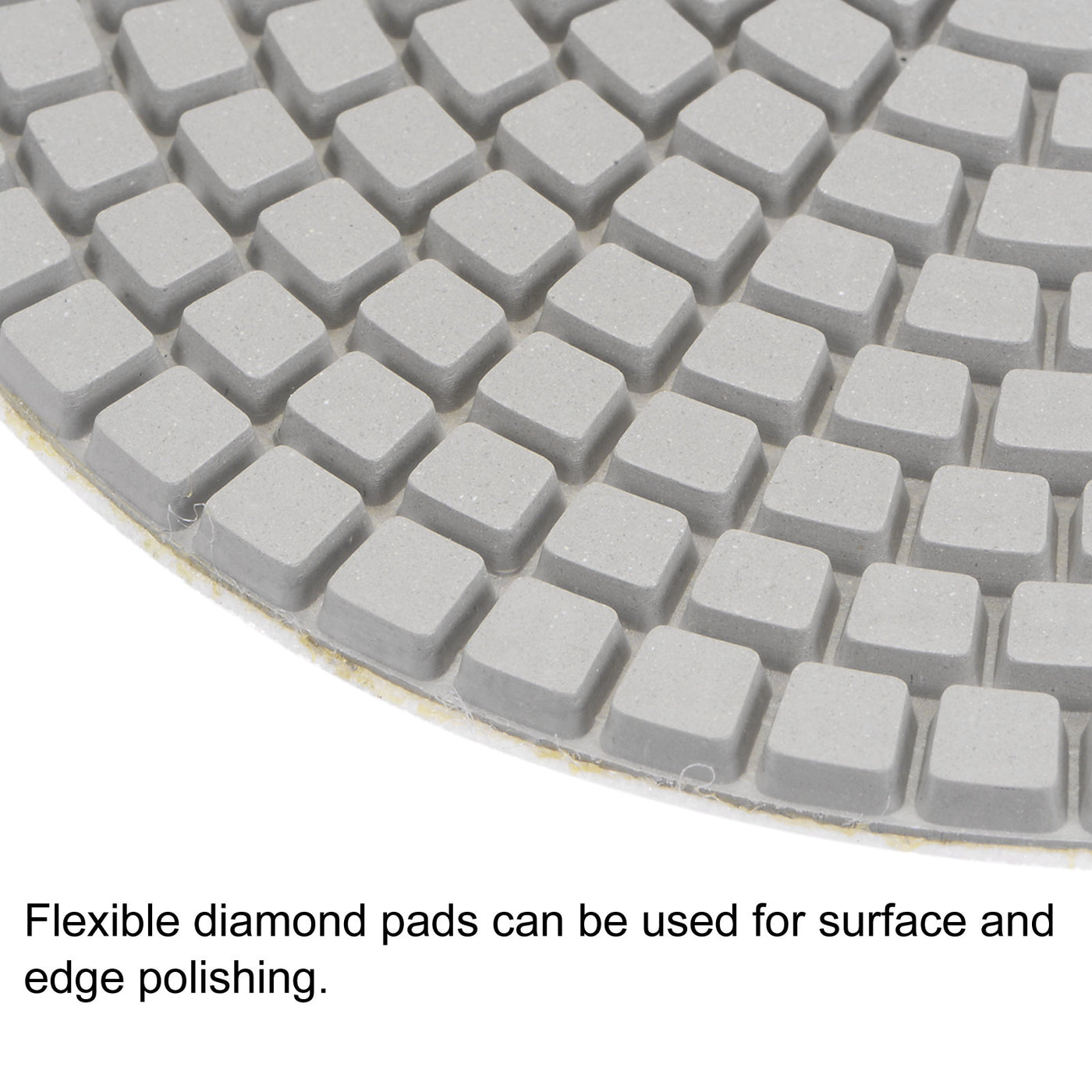 uxcell Uxcell 5-Inch 3000 Grits Diamond Polishing Pad Wet/Dry for Stone Concrete Marble 2pcs