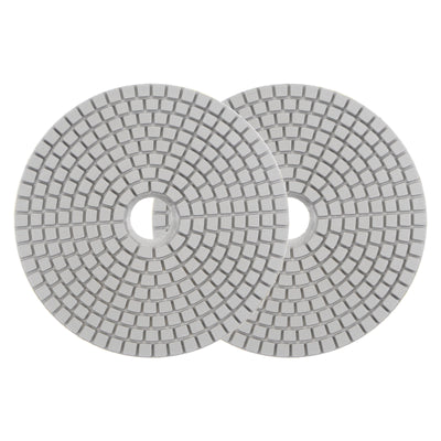 Harfington Uxcell 5-Inch 3000 Grits Diamond Polishing Pad Wet/Dry for Stone Concrete Marble 2pcs