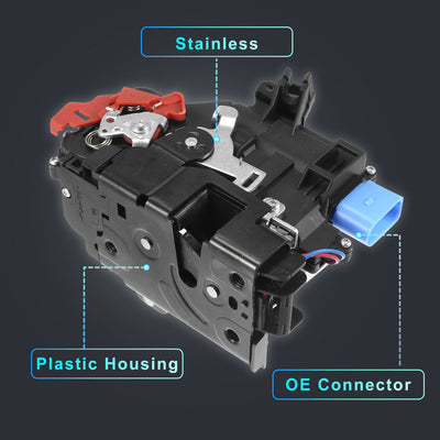 Harfington Front Left Door Lock Actuator Mechanism Central Locking for VW Golf MK5 2003-2013 3D1837015AB