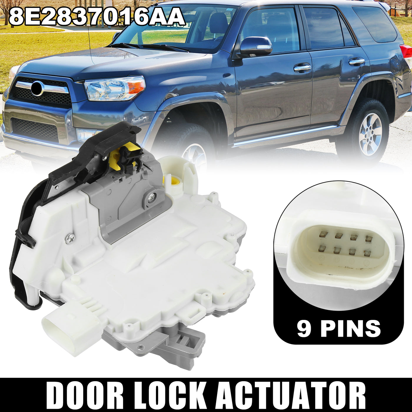 X AUTOHAUX Front Right Door Lock Actuator Mechanism Central Locking for Audi A3 A6 A8 2002-2013 8E2837016AA