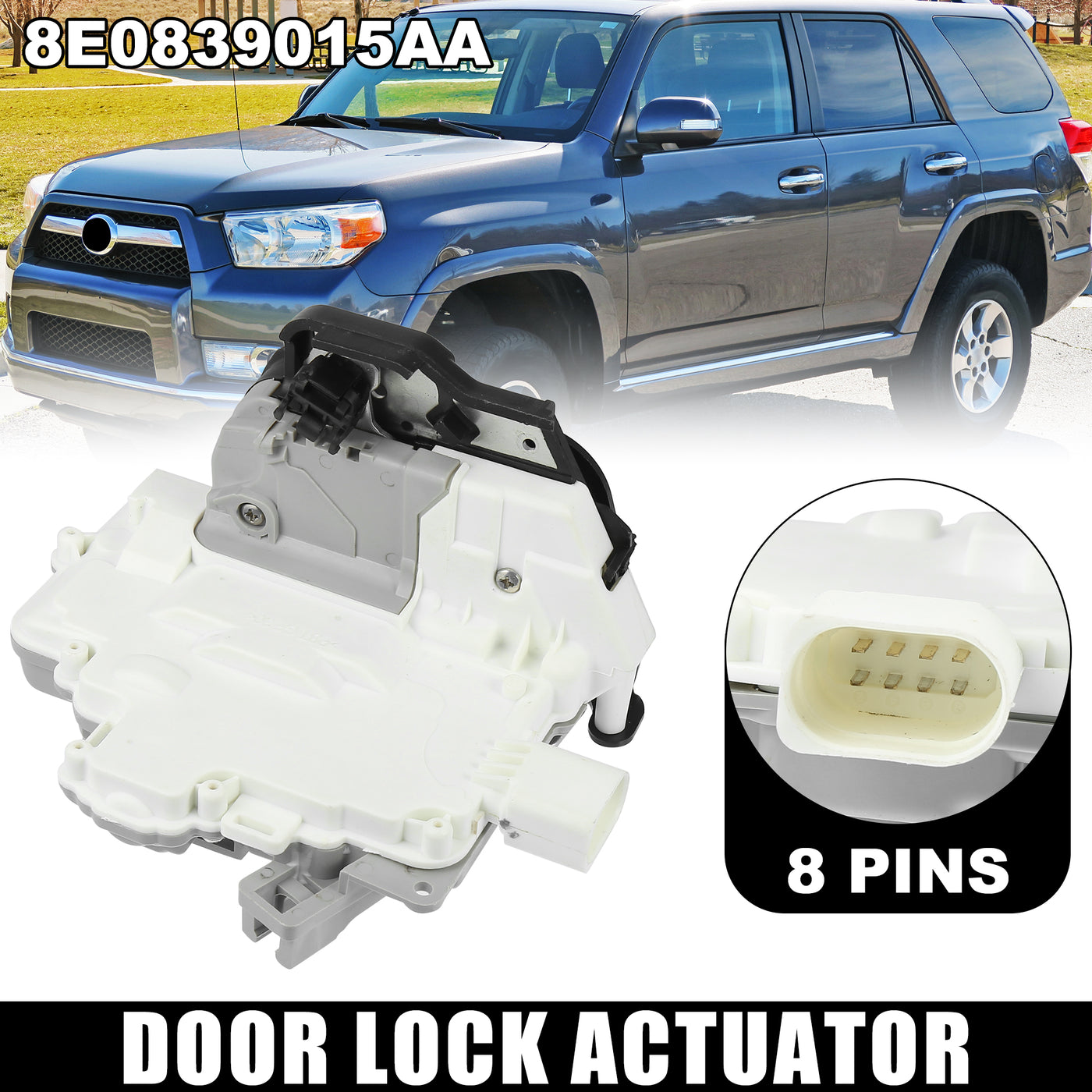 X AUTOHAUX Rear Left Door Lock Actuator Mechanism Central Locking for Audi A3 A6 A8 2002-2013 8E0839015AA