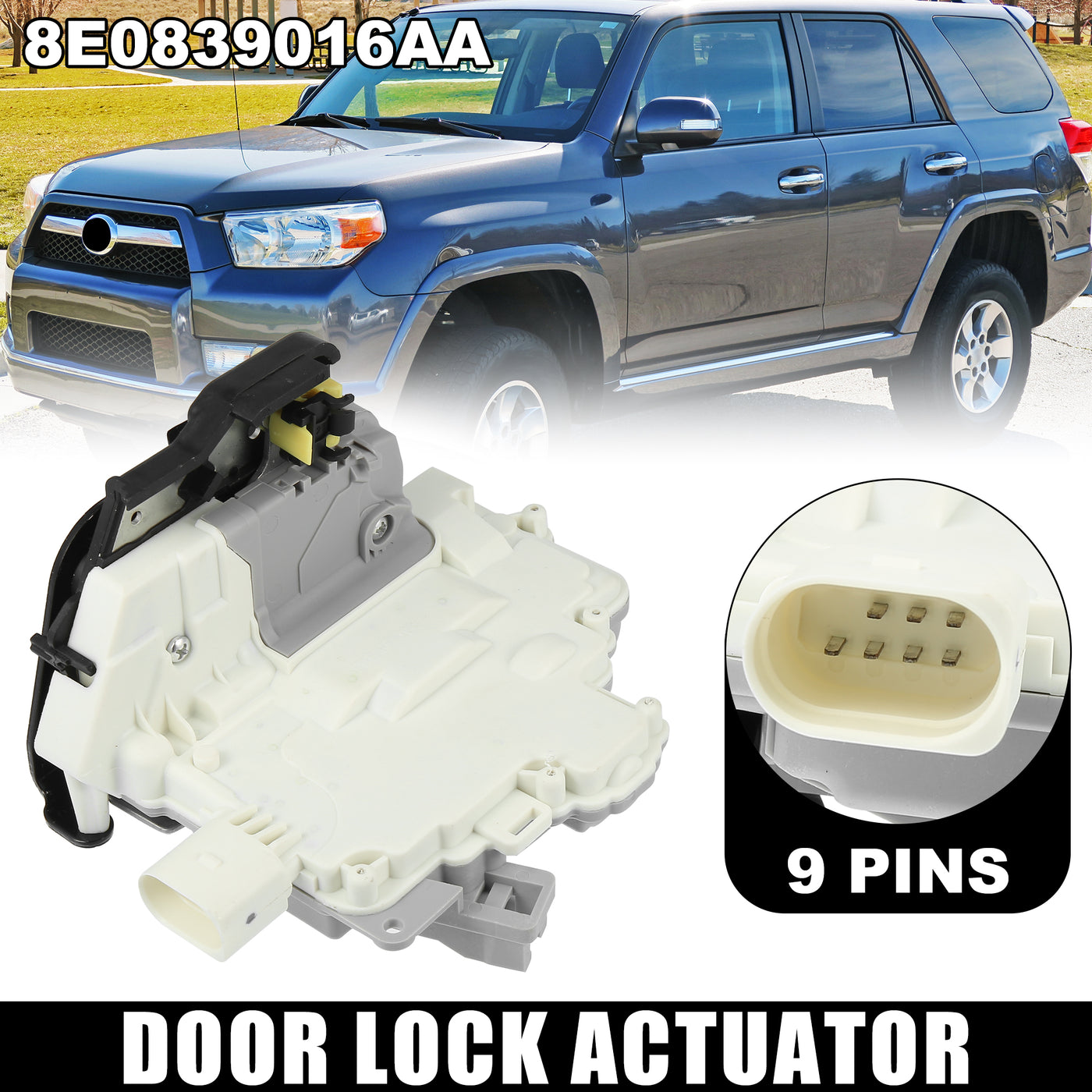 X AUTOHAUX Rear Right Door Lock Actuator Mechanism Central Locking for Audi A3 A6 A8 2002-2013 8E0839016AA