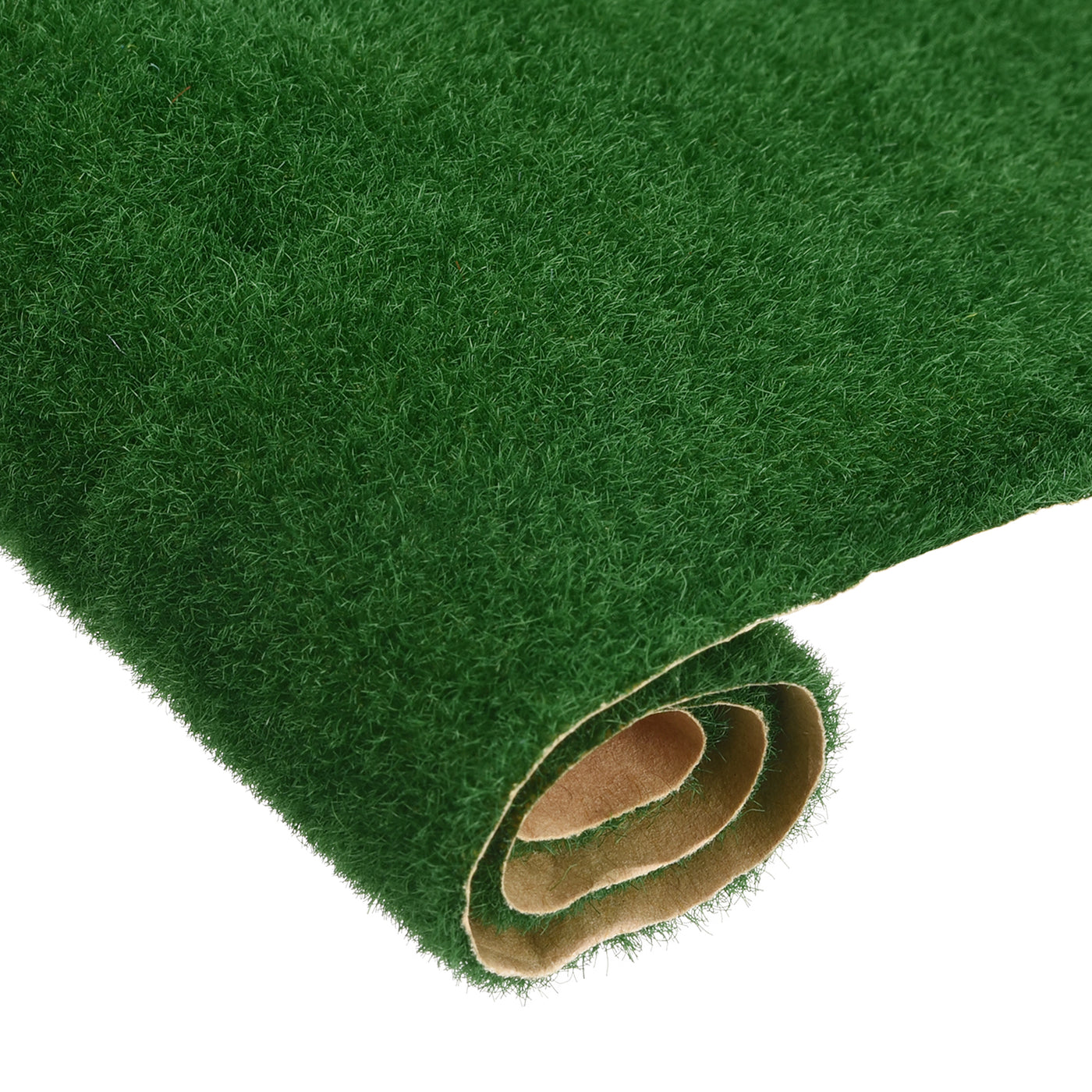 Harfington Artificial Model Grass Mat 10" x 10" Dark Green for Garden Lawn Model 2pcs