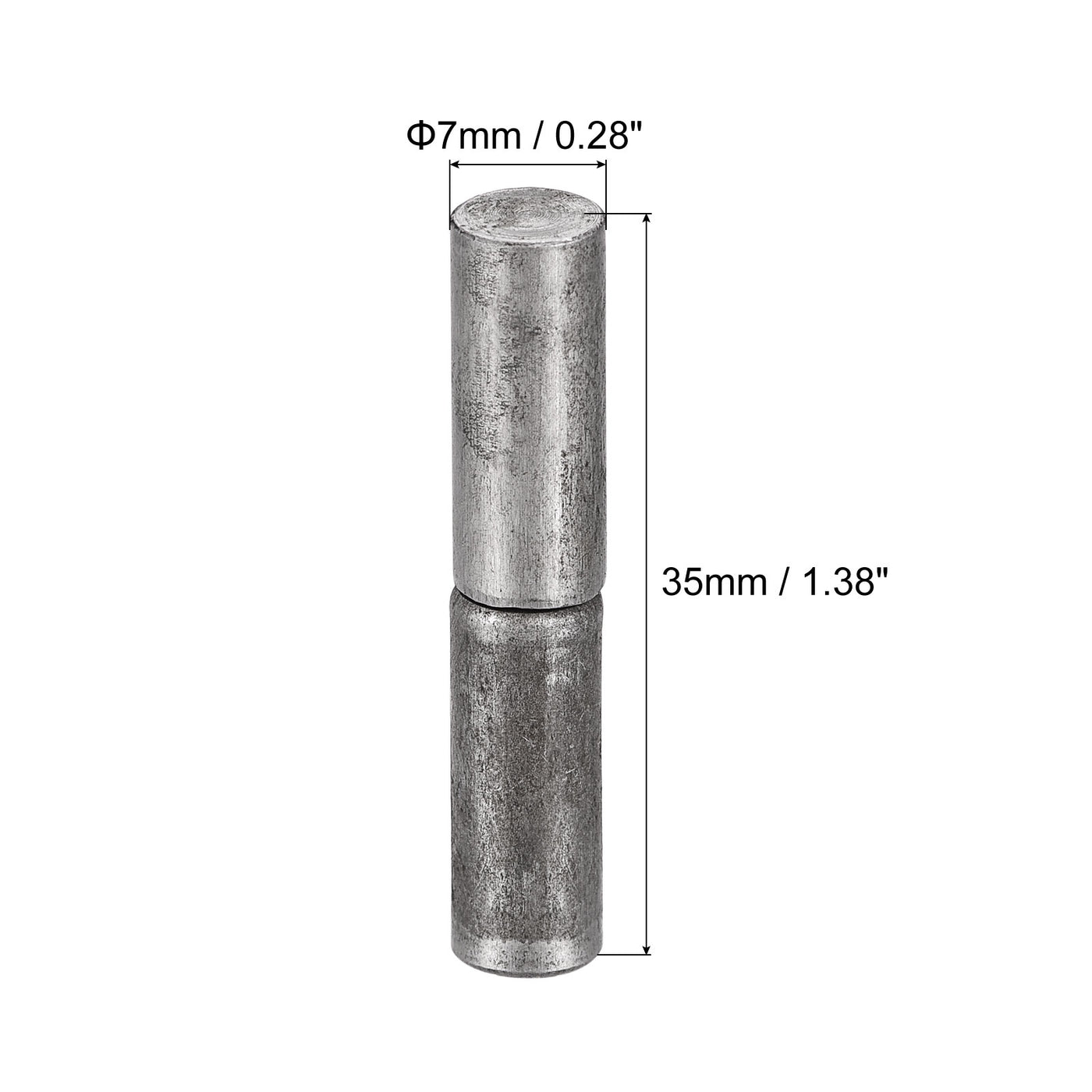 uxcell Uxcell Weld on Barrel Hinge Male to Female Iron Hinge Pin for Metal Home Gate Door Window