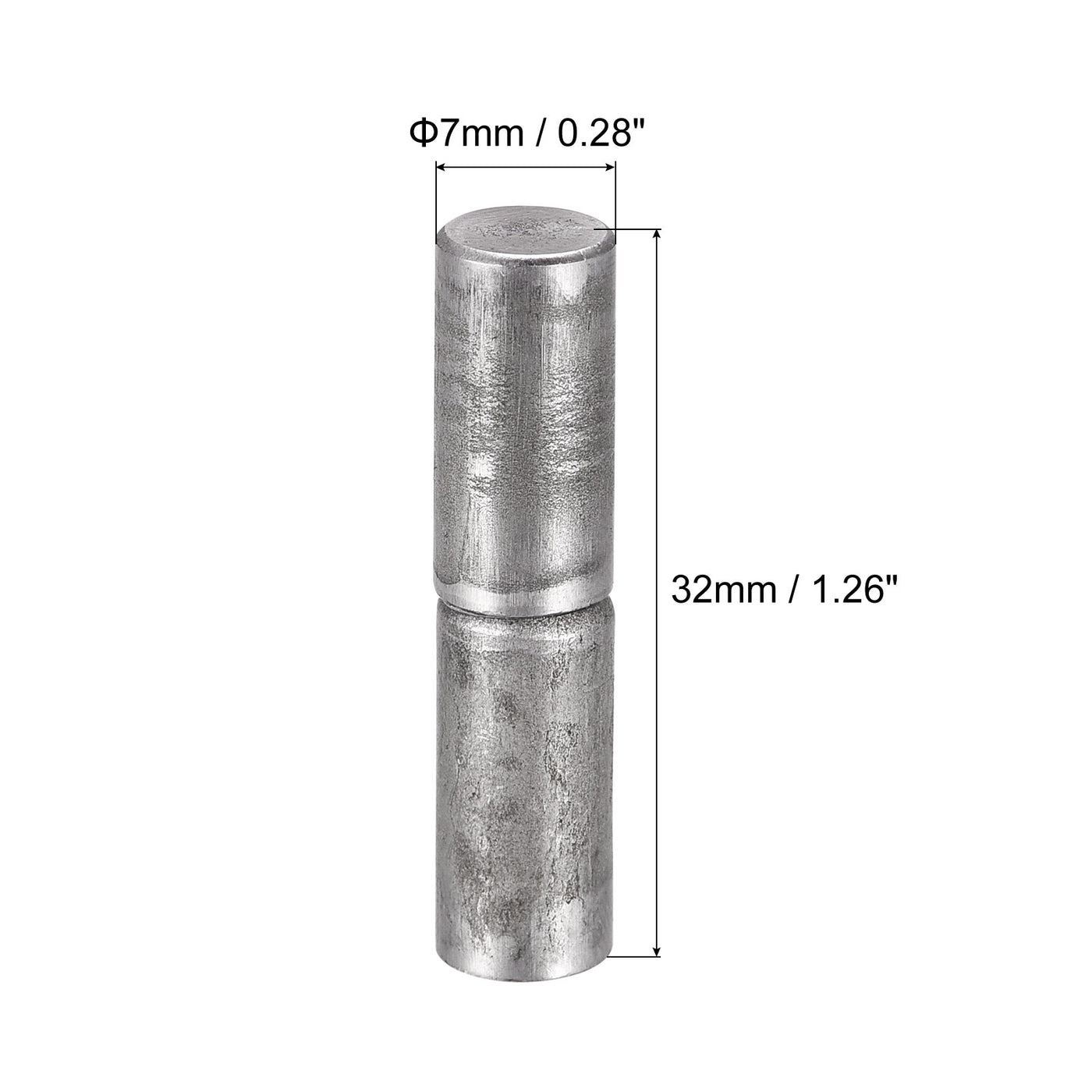 uxcell Uxcell Weld on Barrel Hinges, Male to Female Iron Hinge Pin for Metal Home Gate Door