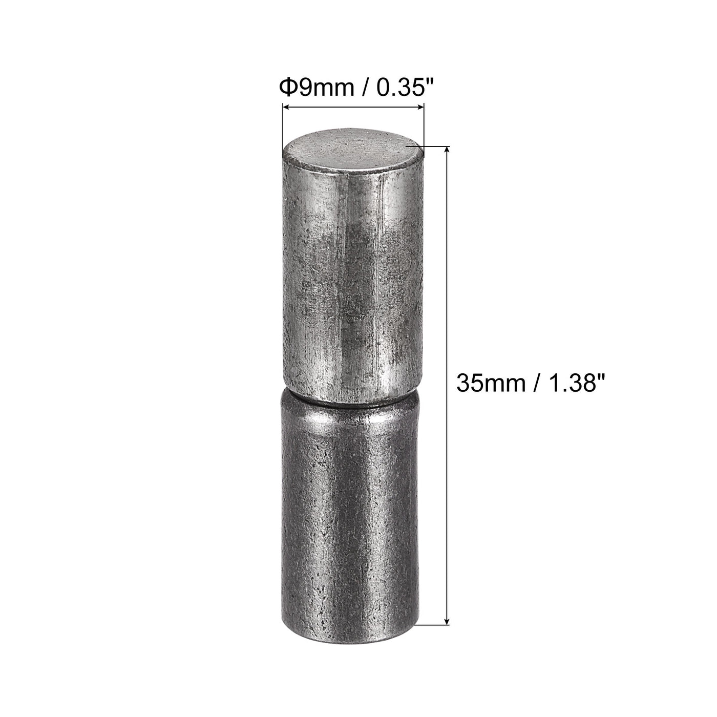 uxcell Uxcell Weld on Barrel Hinge Male to Female Iron Hinge Pin for Metal Home Gate Door Window