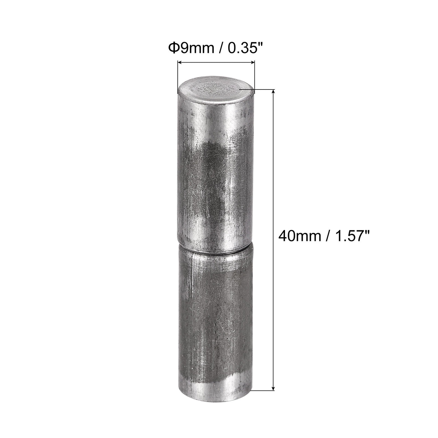 uxcell Uxcell Weld on Barrel Hinges, Male to Female Iron Hinge Pin for Metal Home Gate Door