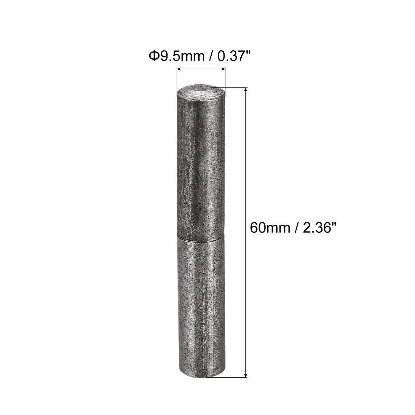 uxcell Uxcell Weld on Barrel Hinges, Male to Female Iron Hinge Pin for Home Gate Door Window