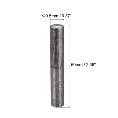 Harfington Uxcell Weld on Barrel Hinges, Male to Female Iron Hinge Pin for Home Gate Door Window