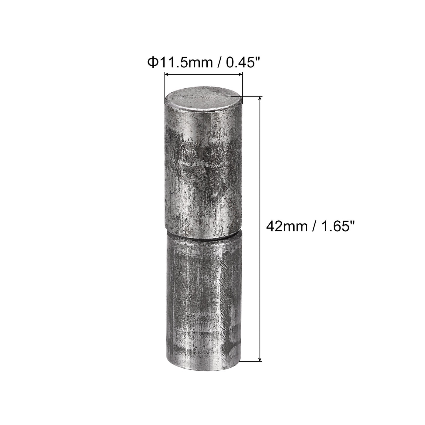 uxcell Uxcell Weld on Barrel Hinges, Male to Female Iron Hinge Pin for Home Gate Door Window