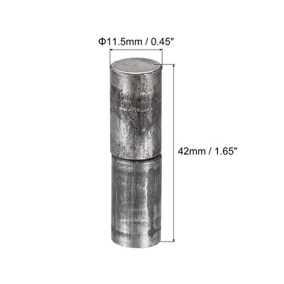 Harfington Uxcell Weld on Barrel Hinges, Male to Female Iron Hinge Pin for Home Gate Door Window