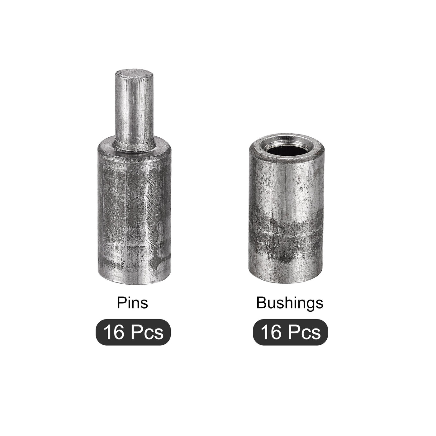 uxcell Uxcell Weld on Barrel Hinges, Male to Female Iron Hinge Pin for Home Gate Door Window