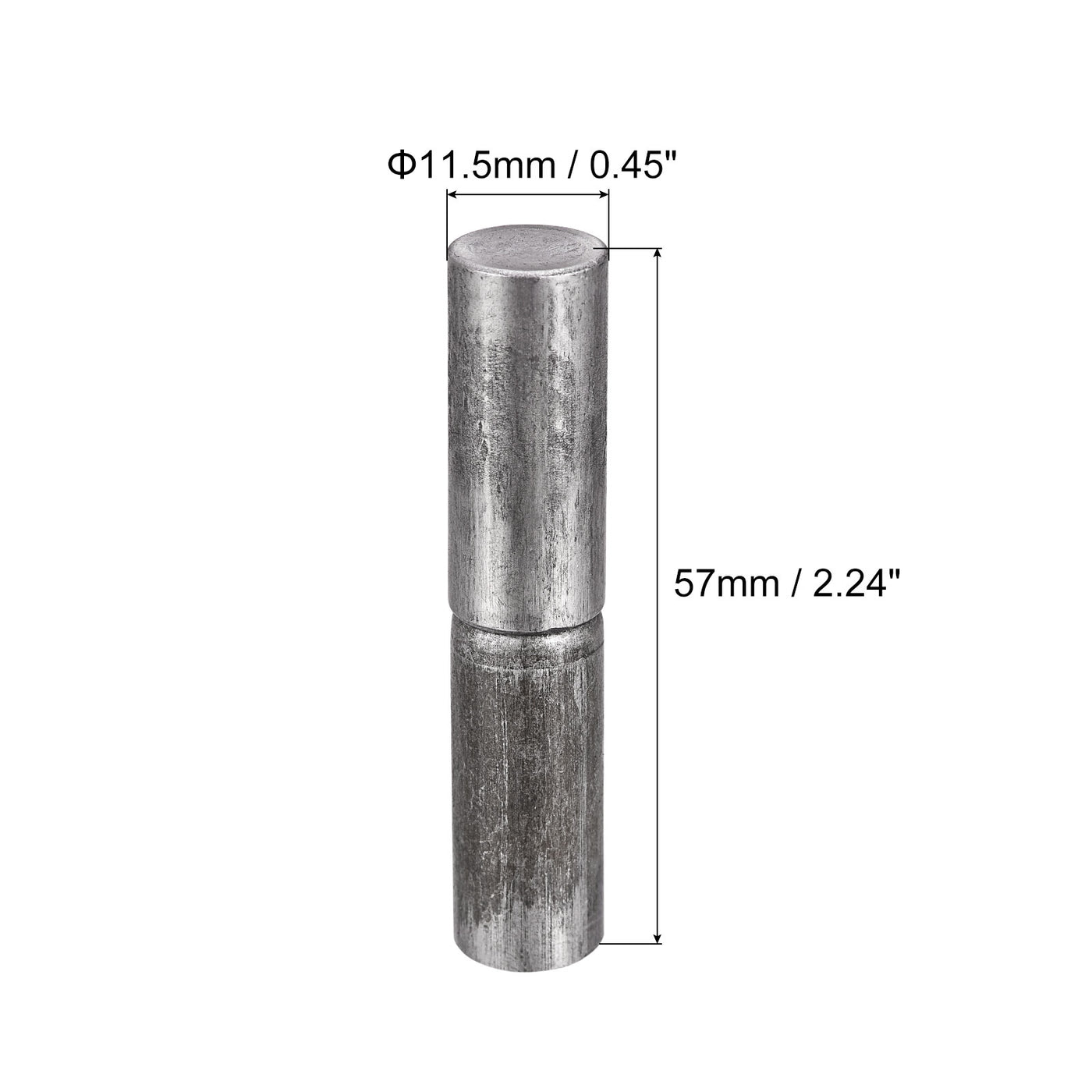 uxcell Uxcell Weld on Barrel Hinges, Male to Female Iron Hinge Pin for Home Gate Door Window