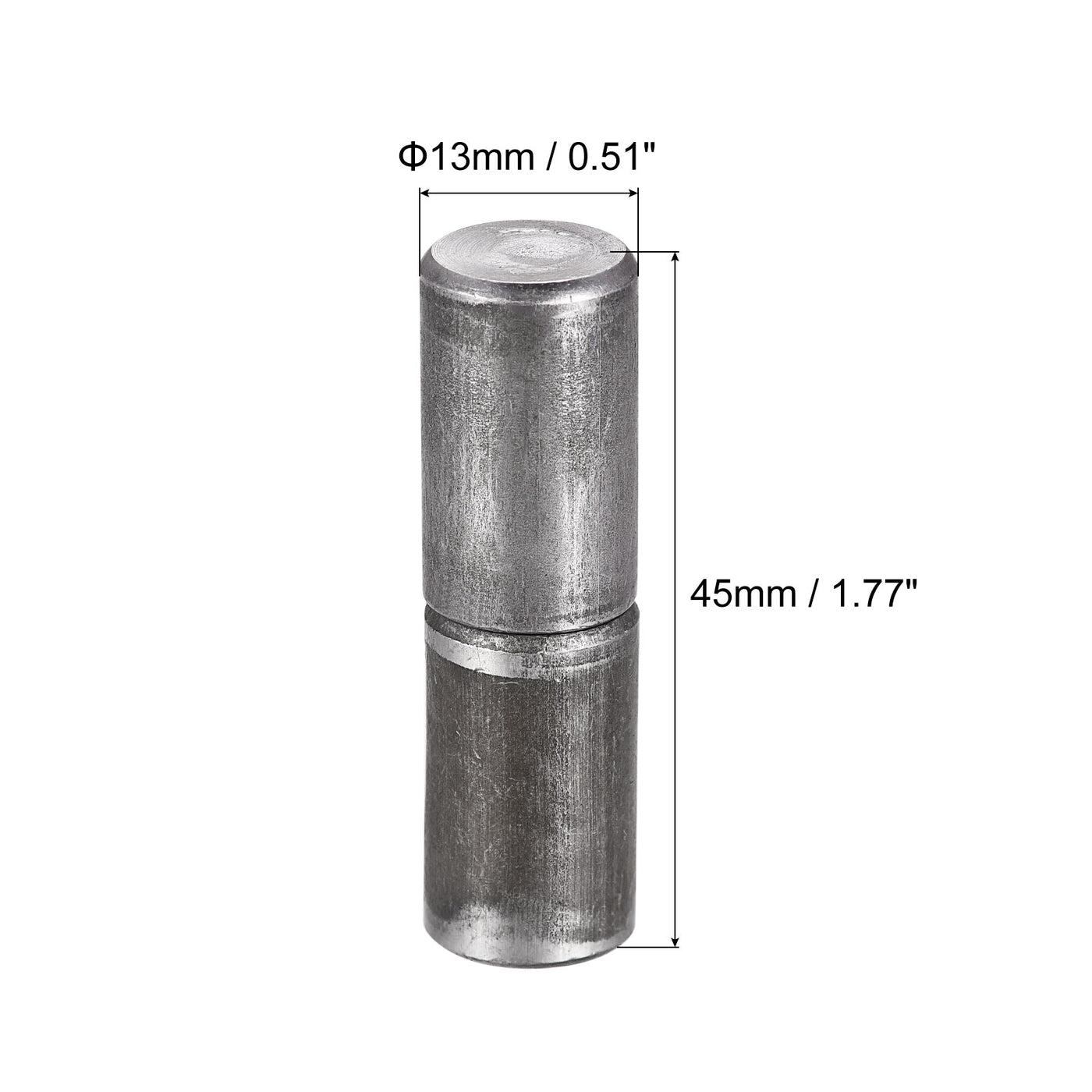 uxcell Uxcell Weld on Barrel Hinges, Male to Female Iron Hinge Pin for Home Gate Door Window