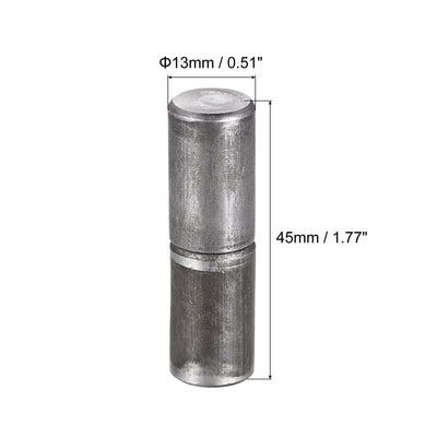 Harfington Uxcell Weld on Barrel Hinges, Male to Female Iron Hinge Pin for Gate Door Window