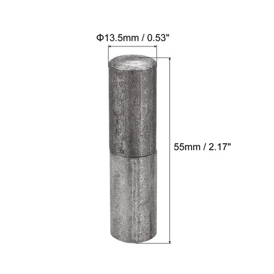 Harfington Uxcell Weld on Barrel Hinges, Male to Female Iron Hinge Pin for Home Gate Door Window