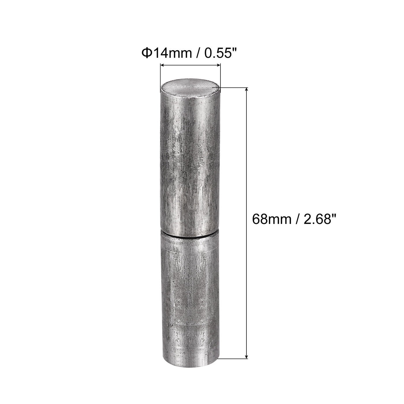 uxcell Uxcell Weld on Barrel Hinges, Male to Female Iron Hinge Pin for Home Gate Door Window