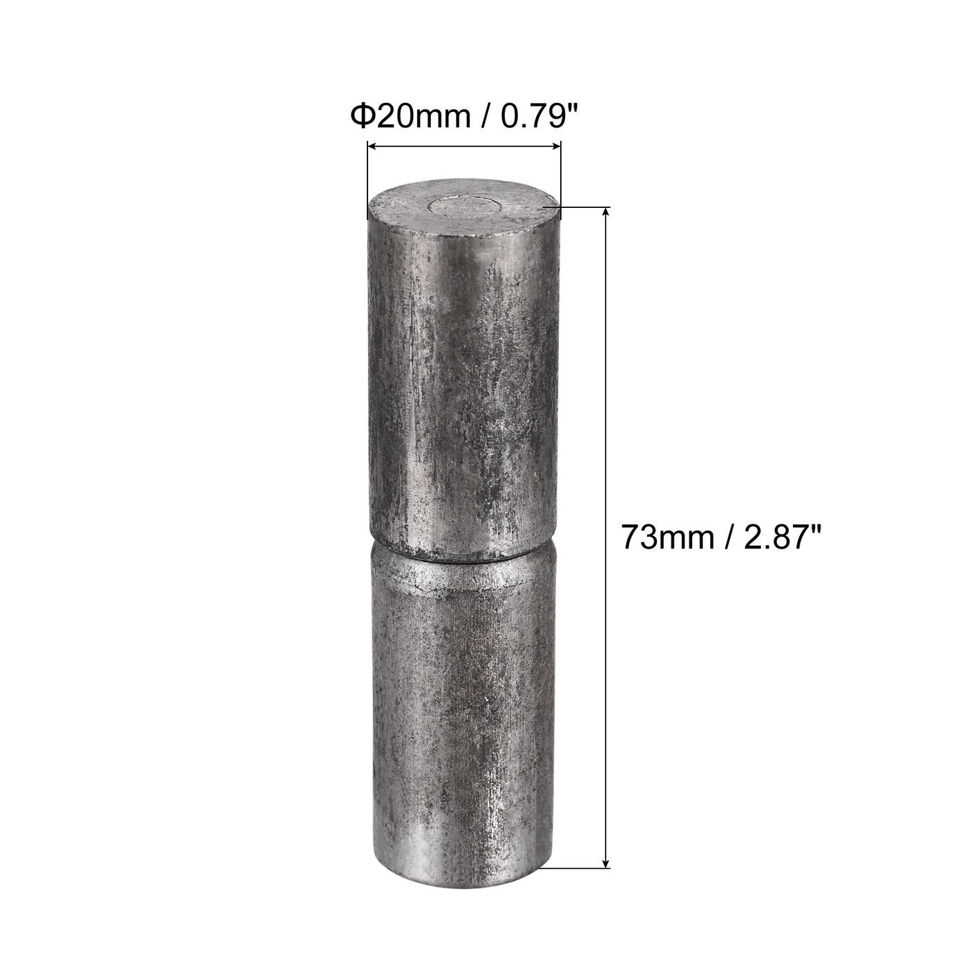 uxcell Uxcell Weld on Barrel Hinges, Male to Female Iron Hinge Pin for Metal Gate Door Window