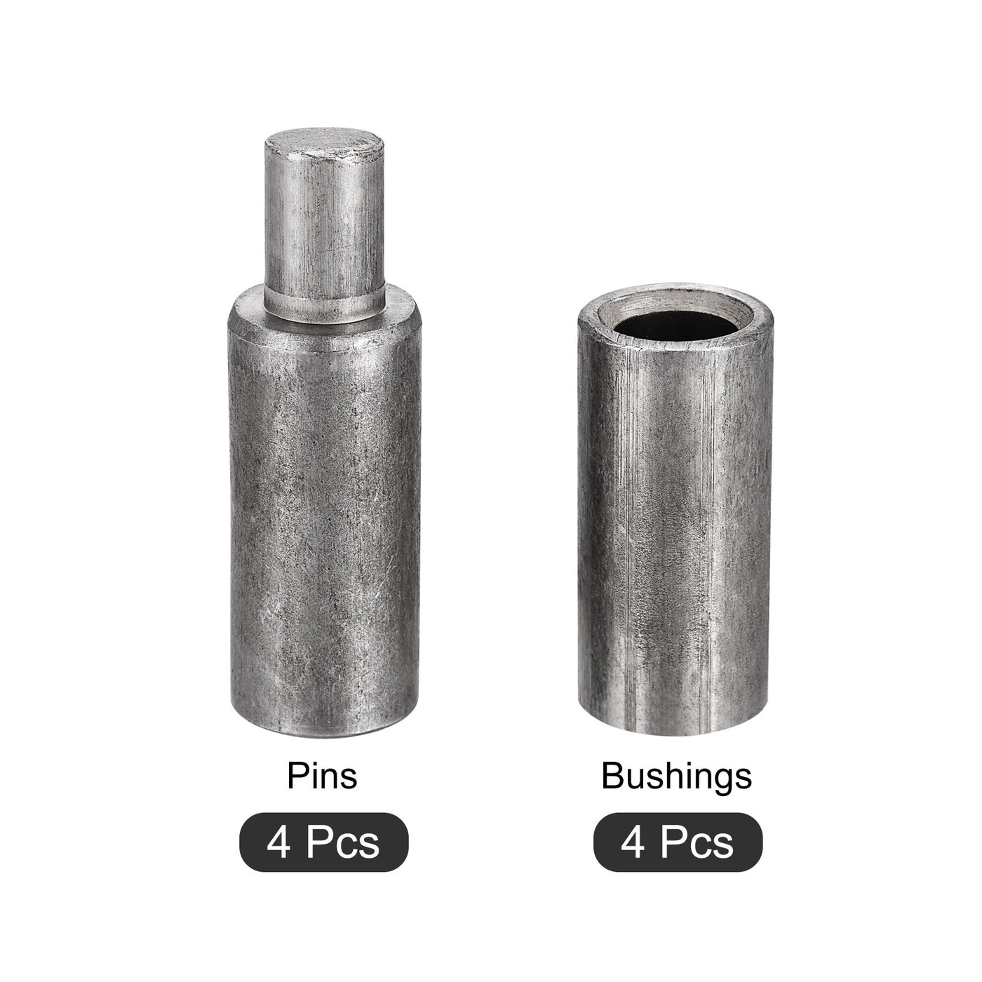 uxcell Uxcell Weld on Barrel Hinges, Male to Female Iron Hinge Pin for Metal Gate Door Window