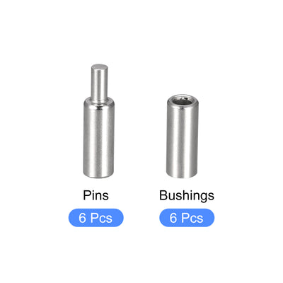 Harfington Uxcell Weld on Barrel Hinges, Male to Female 201 Stainless Steel Hinge Pin for Metal Home Gate Door Window