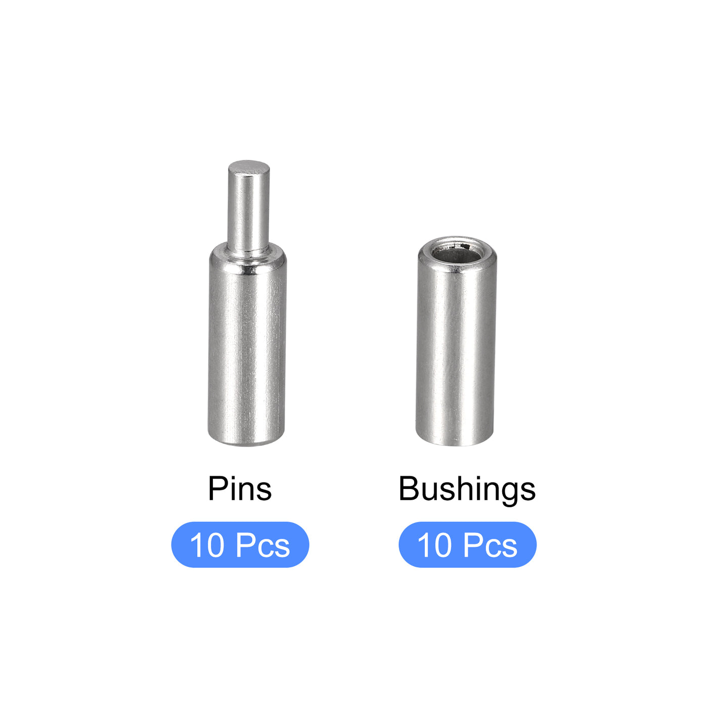 uxcell Uxcell Weld on Barrel Hinges, Male to Female 201 Stainless Steel Hinge Pin