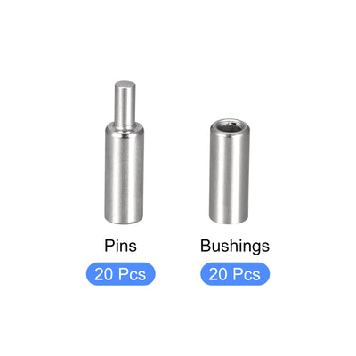 Harfington Uxcell Weld on Barrel Hinges, 201 Stainless Steel Hinge Pin for Metal Home Gate Door Window