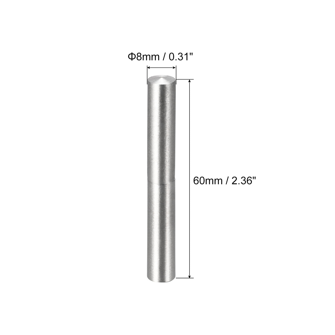 uxcell Uxcell Weld on Barrel Hinges, Male to Female 201 Stainless Steel Hinge Pin for Metal Home Gate Door Window