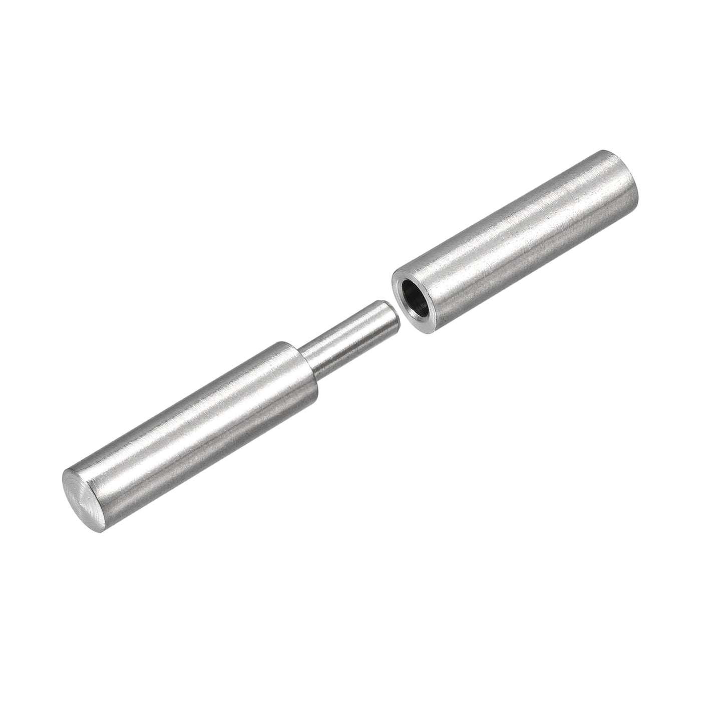 uxcell Uxcell Weld on Barrel Hinges, Male to Female 201 Stainless Steel Hinge Pin for Metal Home Gate Door Window