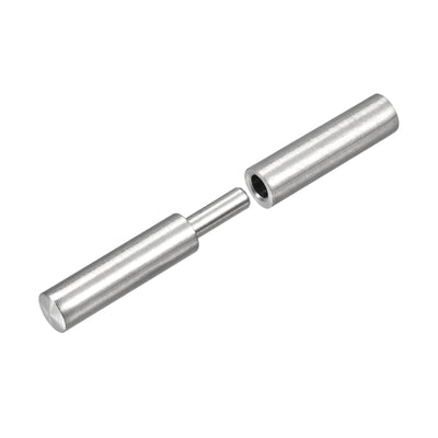 Harfington Uxcell Weld on Barrel Hinges, Male to Female 201 Stainless Steel Hinge Pin for Metal Home Gate Door Window