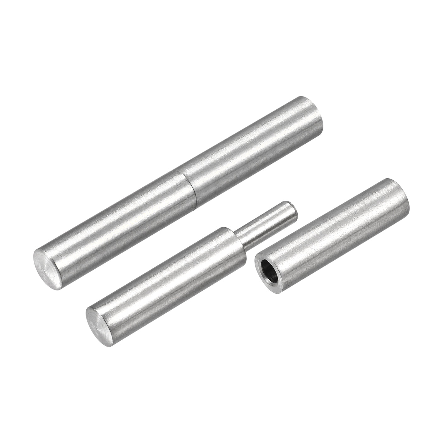 uxcell Uxcell Weld on Barrel Hinges, Male to Female 201 Stainless Steel Hinge Pin for Metal Home Gate Door Window