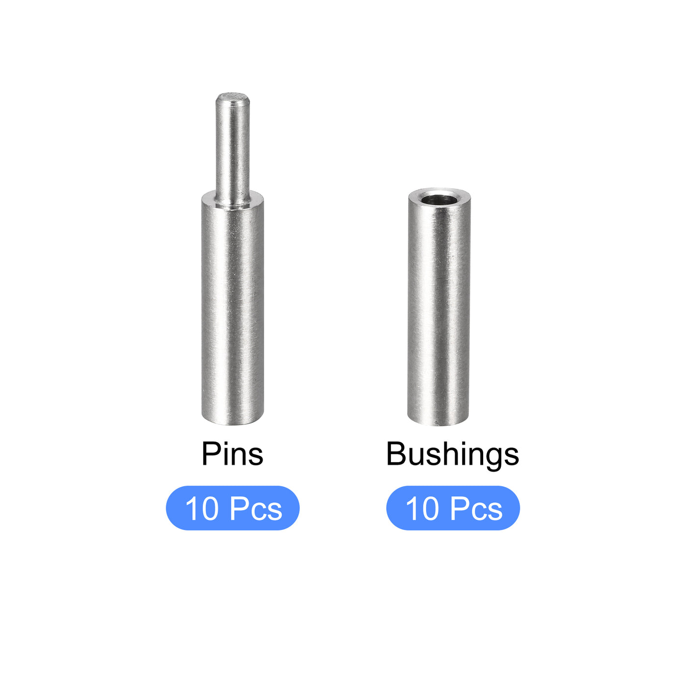 uxcell Uxcell Weld on Barrel Hinges, Male to Female 201 Stainless Steel Hinge Pin