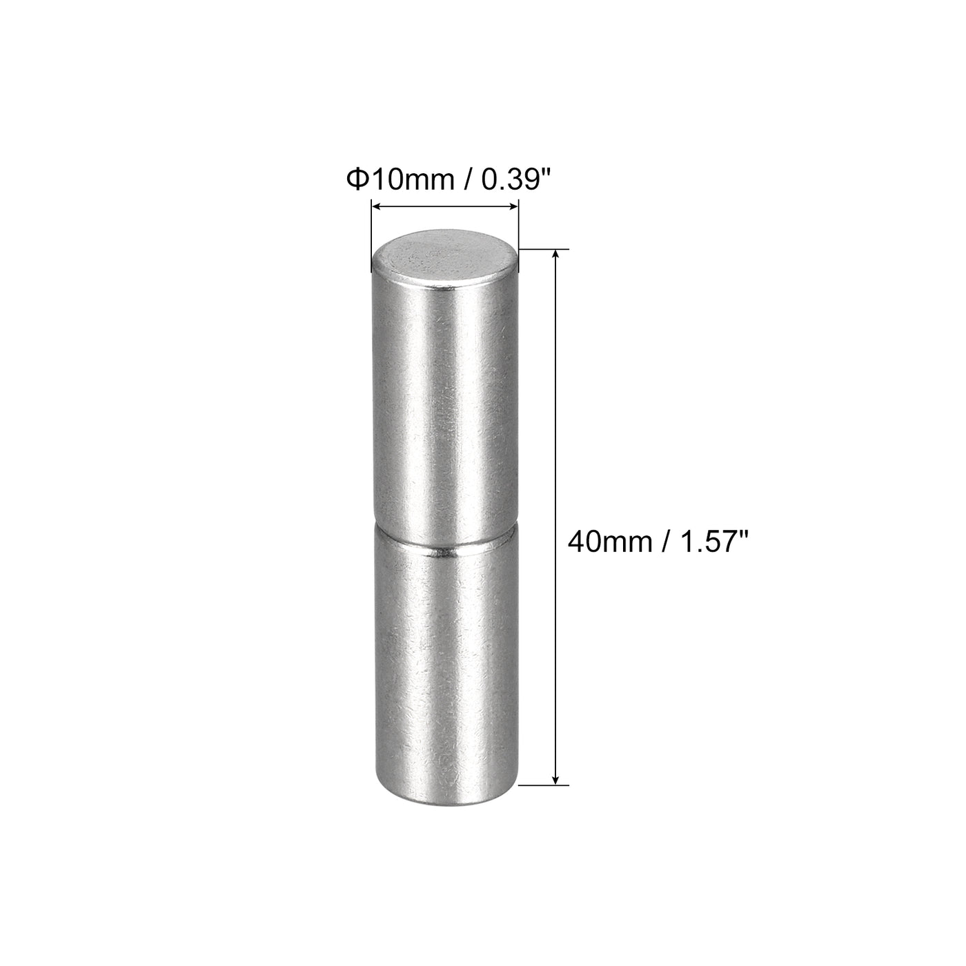 uxcell Uxcell Weld on Barrel Hinges, Male to Female 201 Stainless Steel Hinge Pin for Metal Home Gate Door Window