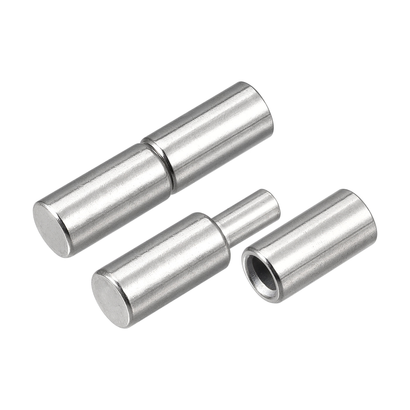 uxcell Uxcell Weld on Barrel Hinges, Male to Female 201 Stainless Steel Hinge Pin