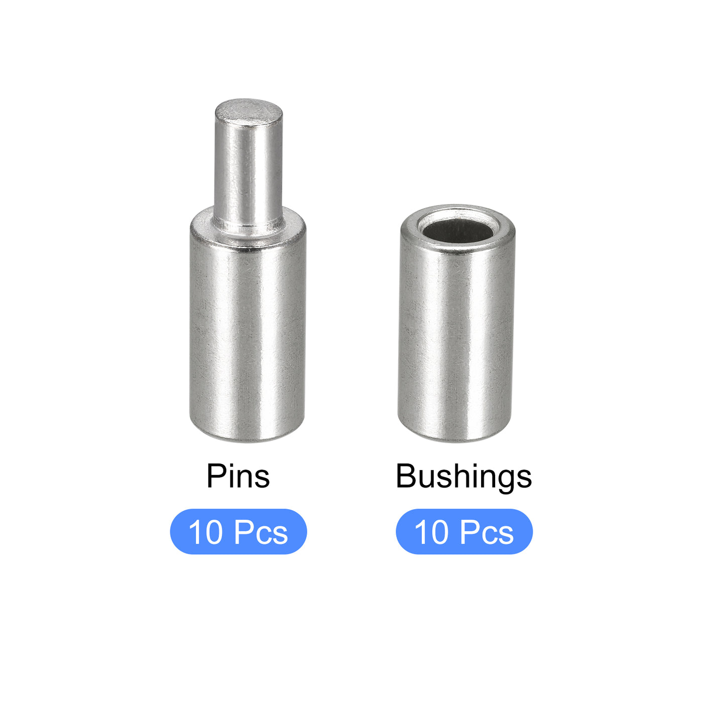 uxcell Uxcell Weld on Barrel Hinges, Male to Female 201 Stainless Steel Hinge Pin