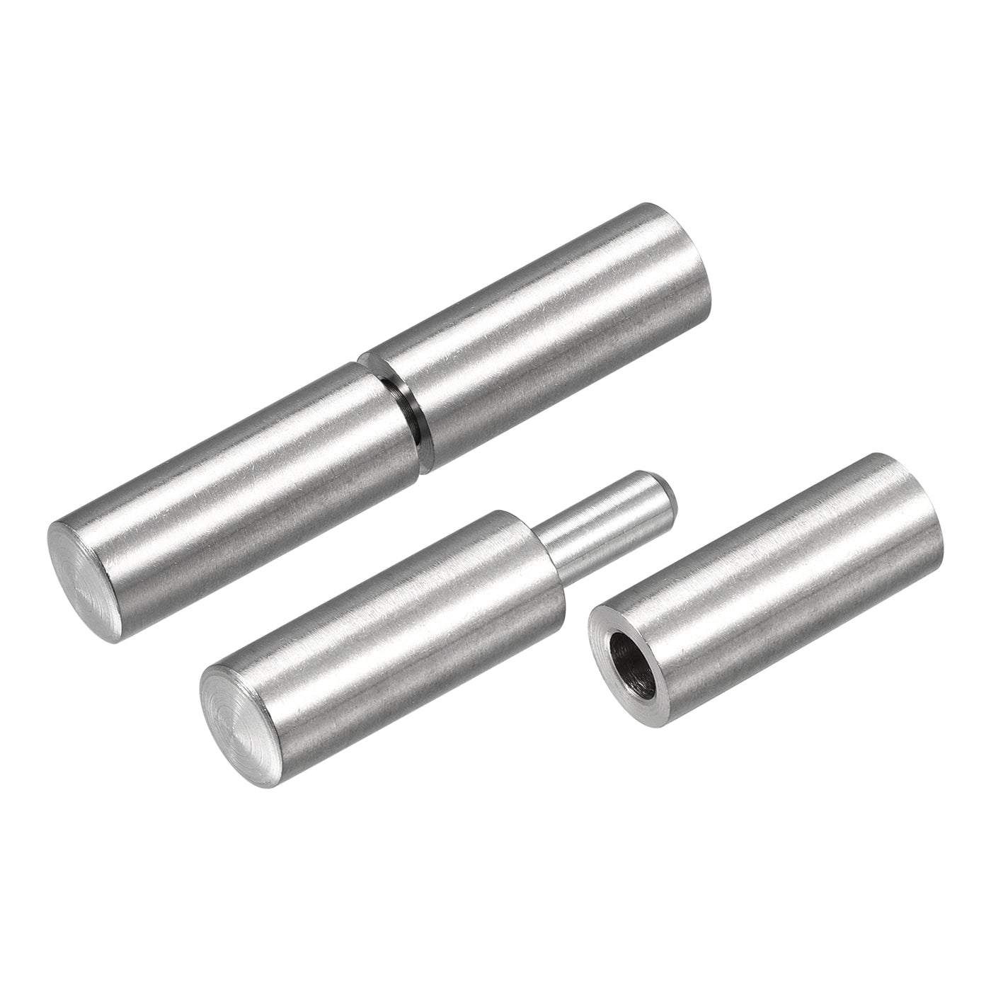 uxcell Uxcell Weld on Barrel Hinges, Male to Female 201 Stainless Steel Hinge Pin for Metal Home Gate Door