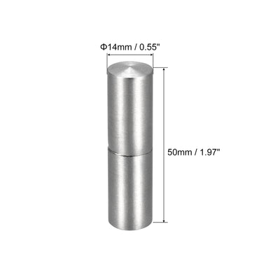 Harfington Uxcell Weld on Barrel Hinges, Male to Female 201 Stainless Steel Hinge Pin for Metal Home Gate Door