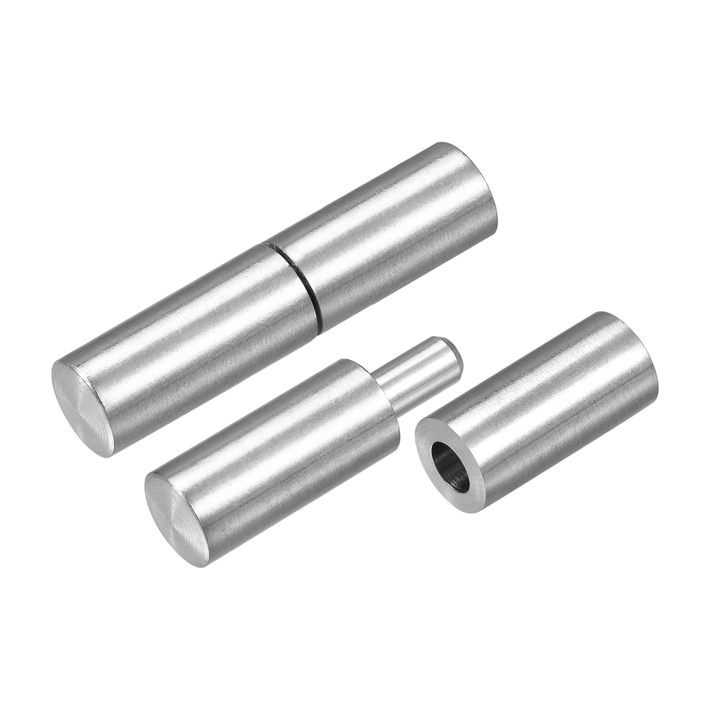 uxcell Uxcell Weld on Barrel Hinges, Male to Female 201 Stainless Steel Hinge Pin for Metal Home Gate Door