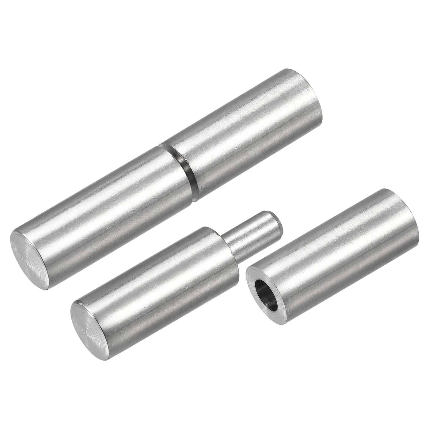 uxcell Uxcell Weld on Barrel Hinges, Male to Female 201 Stainless Steel Hinge Pin for Metal Home Gate Door