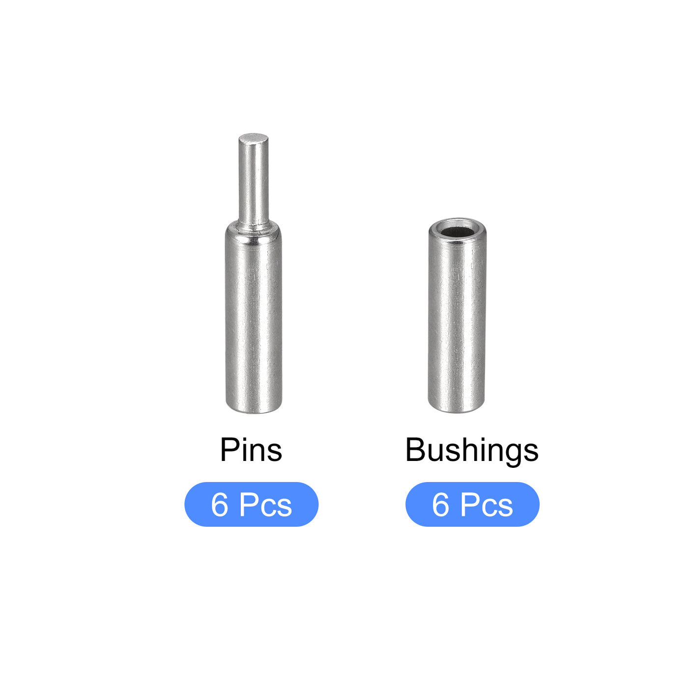 uxcell Uxcell Weld on Barrel Hinges, Male to Female 304 Stainless Steel Hinge Pin for Metal Home Gate Door Window