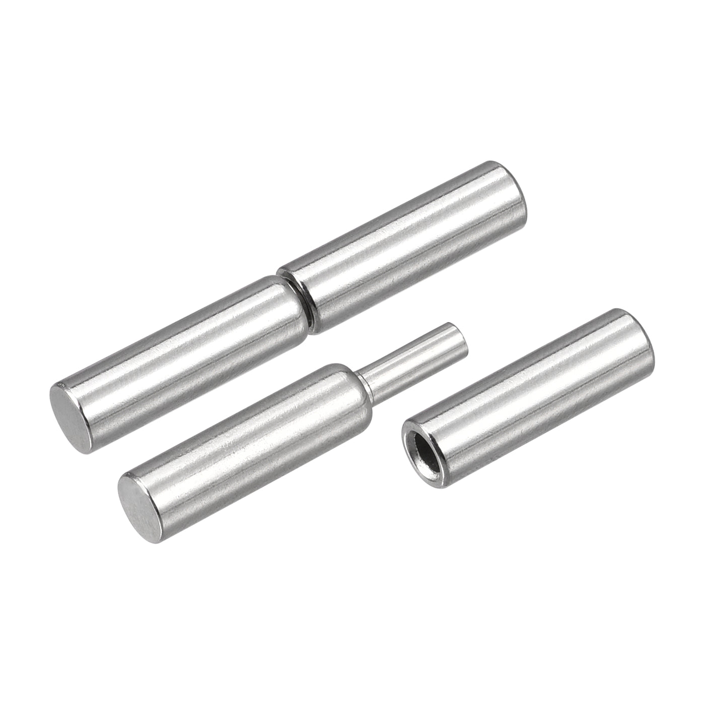 uxcell Uxcell Weld on Barrel Hinges, Male to Female 304 Stainless Steel Hinge Pin for Metal Home Gate Door Window