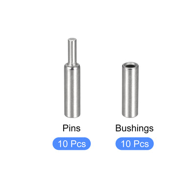 Harfington Uxcell Weld on Barrel Hinges, Male to Female 304 Stainless Steel Hinge Pin for Metal Home Gate Door