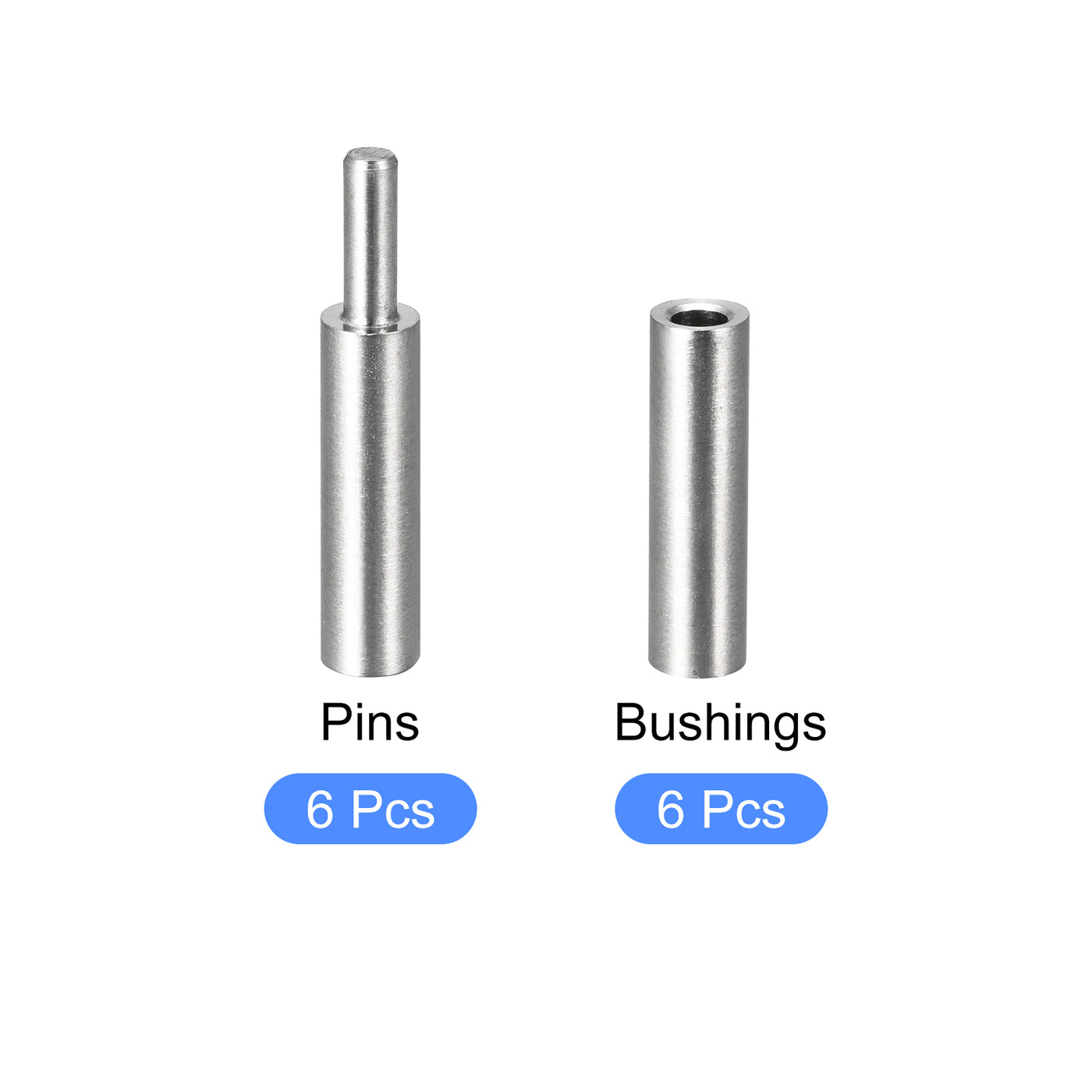 uxcell Uxcell Weld on Barrel Hinges, Male to Female 304 Stainless Steel Hinge Pin for Metal Home Gate Door Window